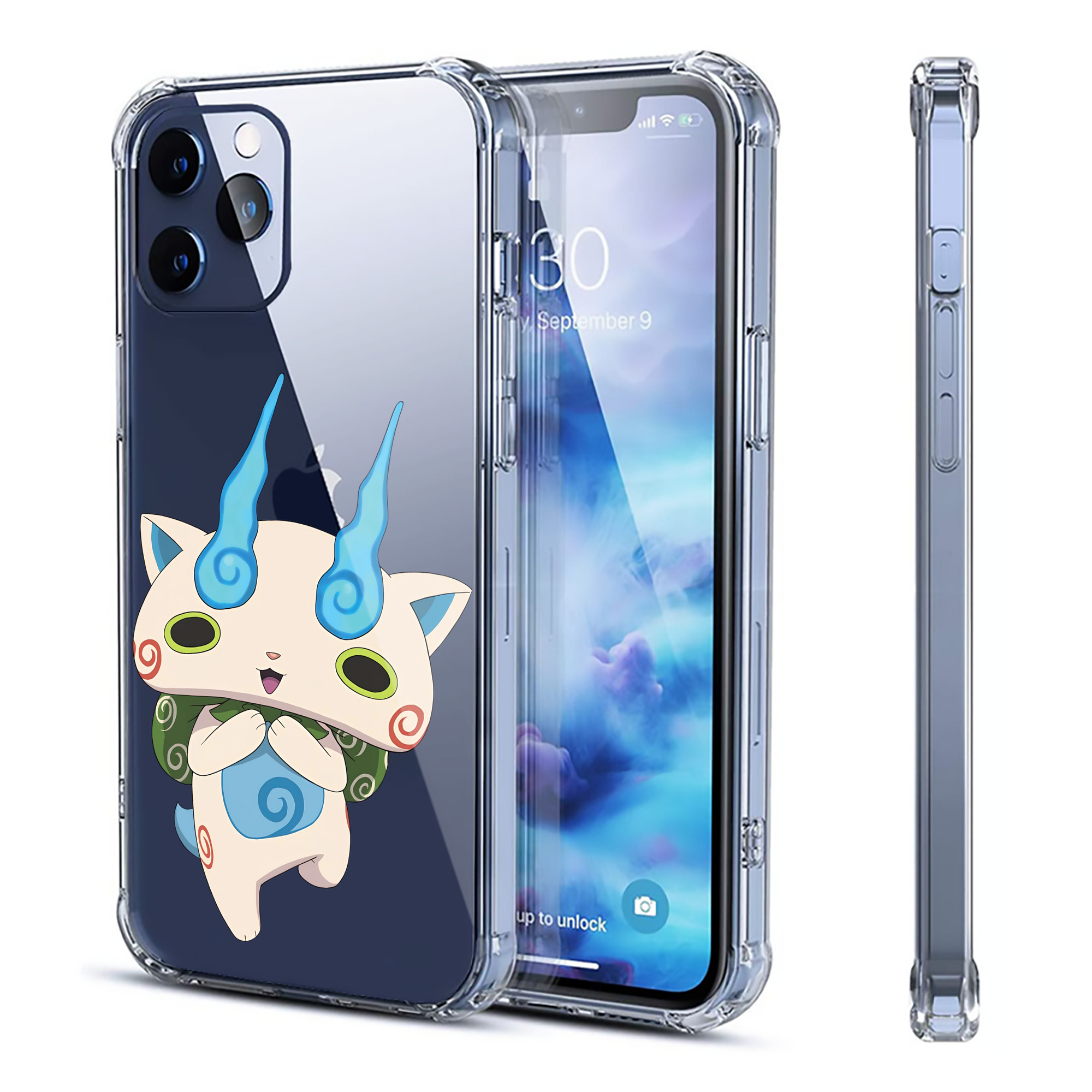 （画像用） 妖怪ウォッチ Yo-kai Watch 【iPhone 12シリーズ対応】透明スマホケース（クリアソフトケース）